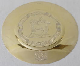 French antique solid silver gilt Gothic Chapel Set